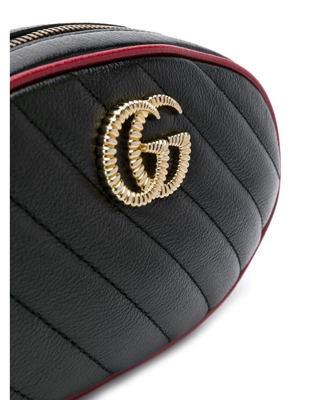Gucci Leather GG Marmont Matelassé Belt 