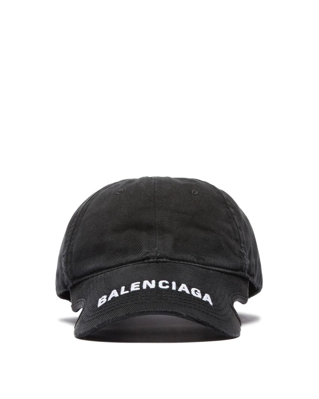 Balenciaga Canvas Black Baseball Hat for Men | Lyst