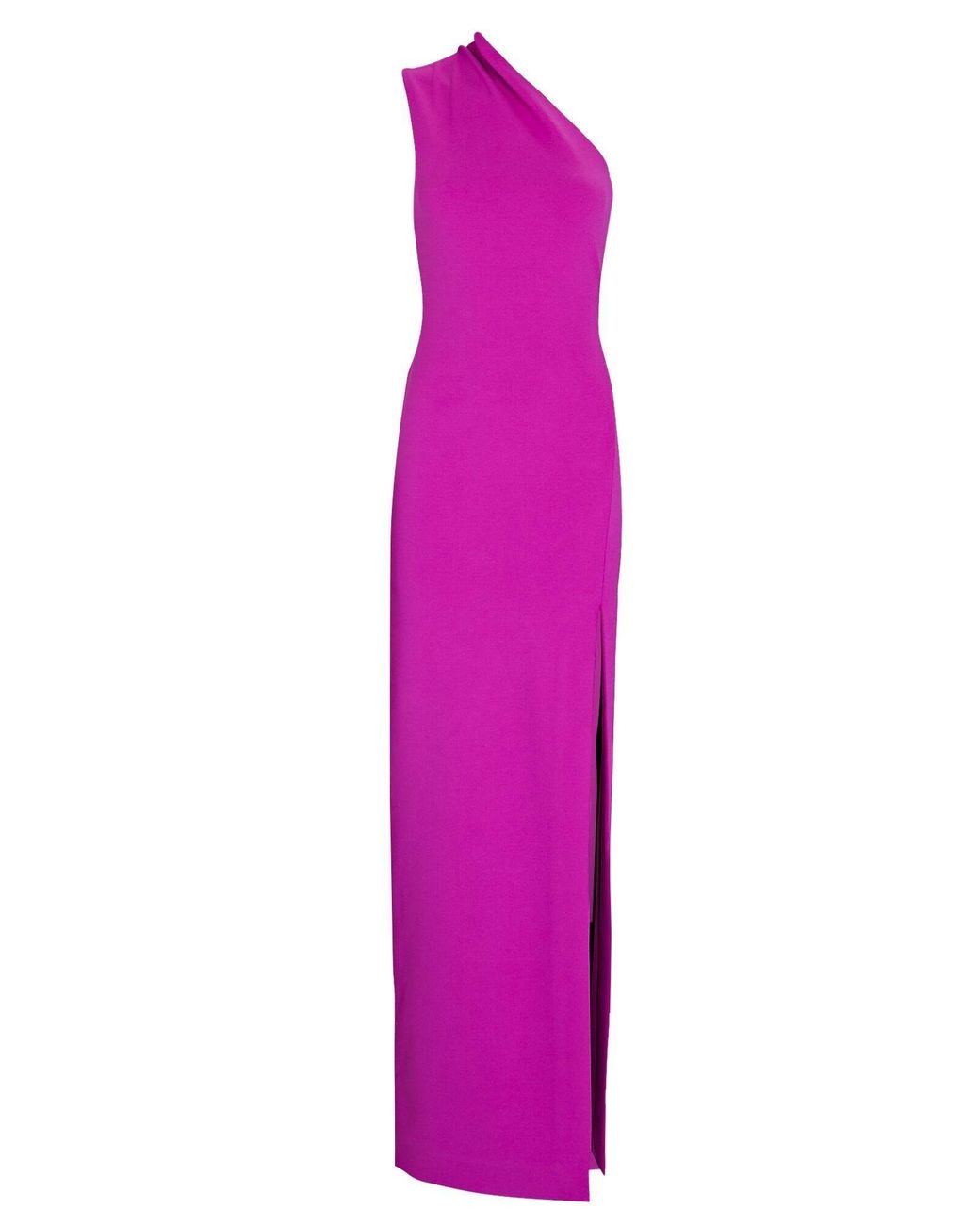 Solace London Averie One Shoulder Purple Dress | Lyst