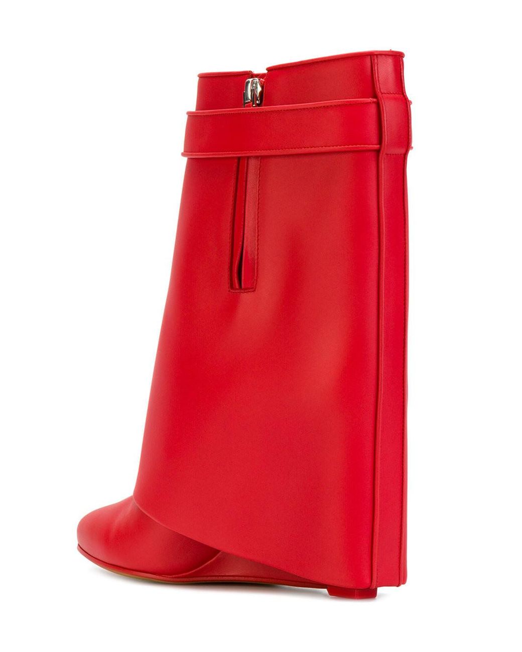 Givenchy Shark Lock Boots in Red | Lyst