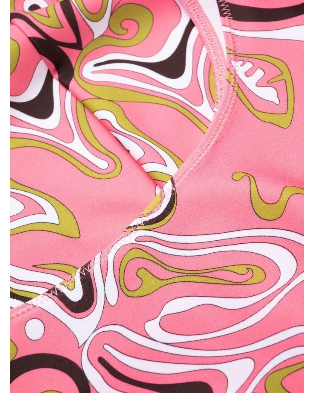 Emilio Pucci Abstract-pattern Fitted Mini Dress in Pink