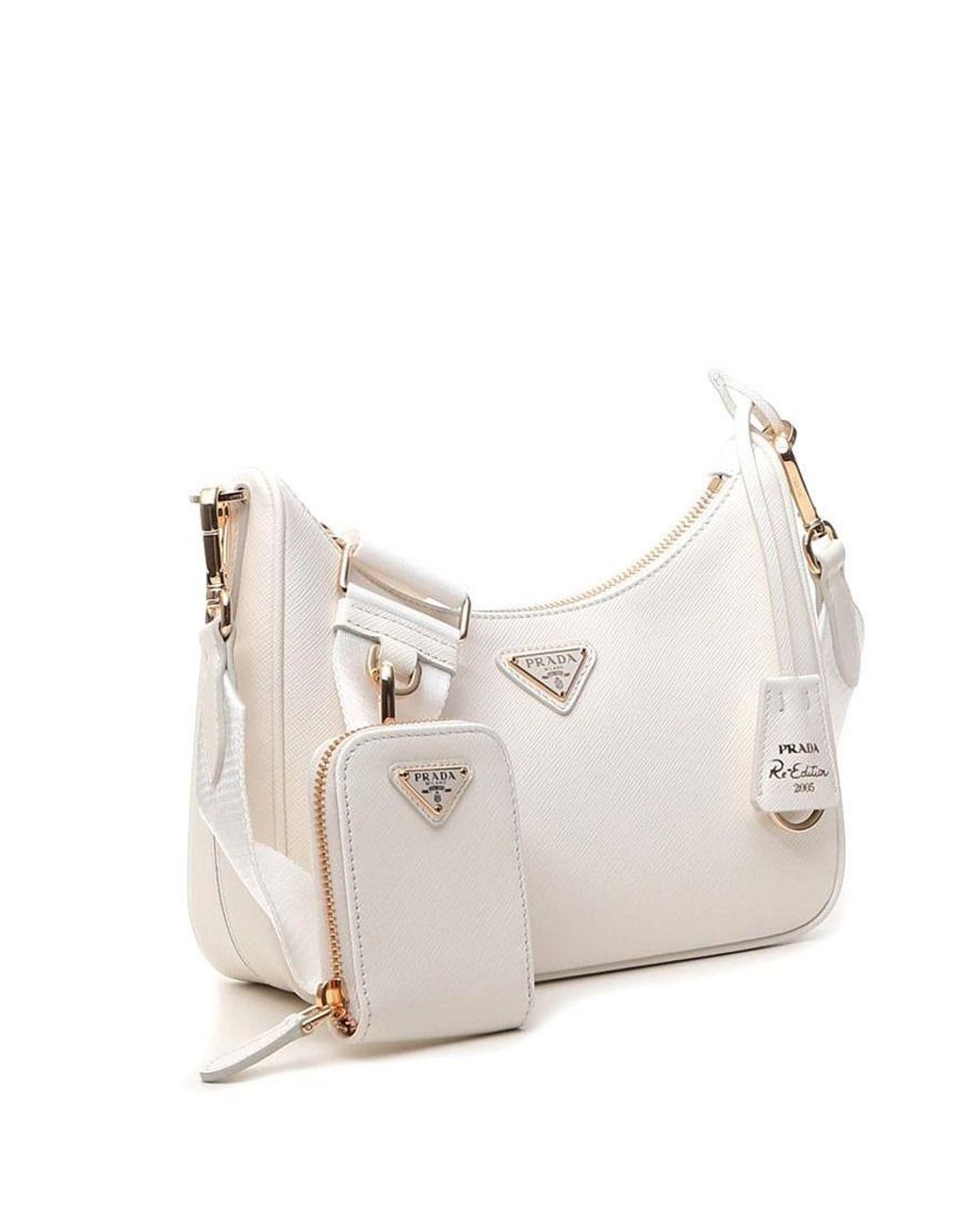 How I would style my white saffiano leather Prada re-edition 2005 bag!