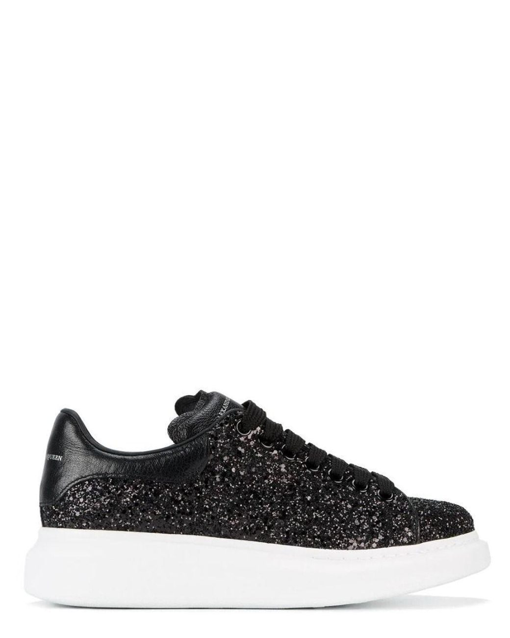 Alexander mcqueen trainers black glitter Clearance