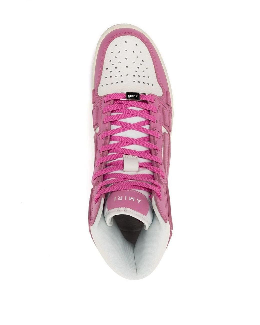 Amiri Pink Skel High-top Sneakers | Lyst