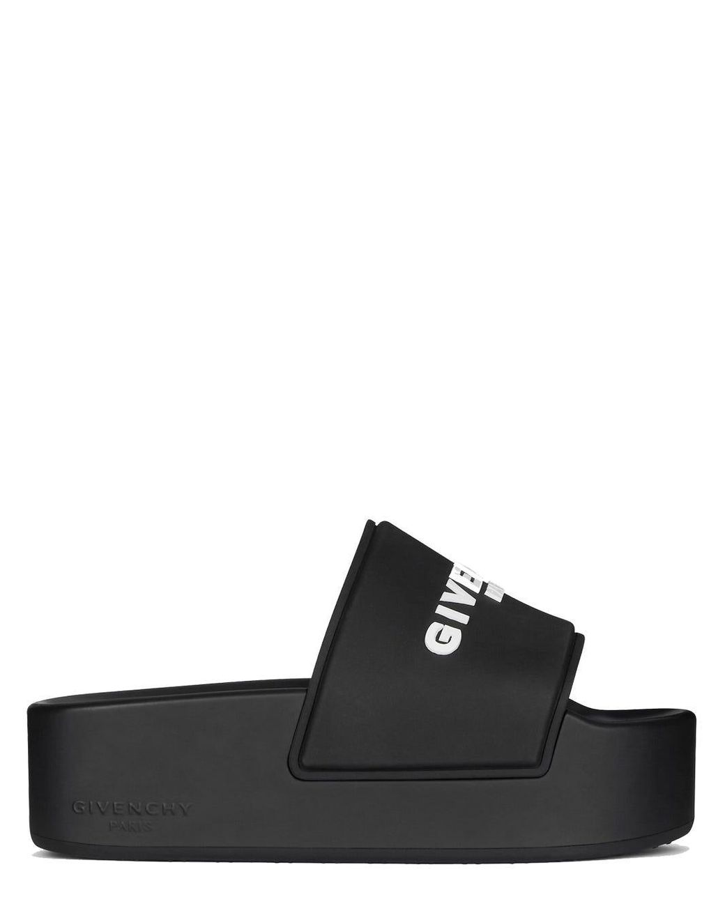 Givenchy Black Sandals With Rubber Platform | Lyst