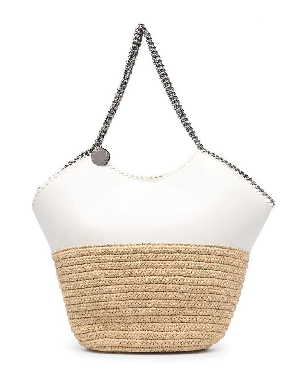 falabella raffia tote
