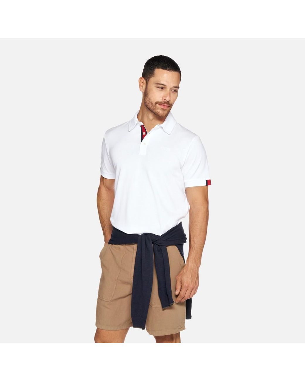 Geox White Polo for men