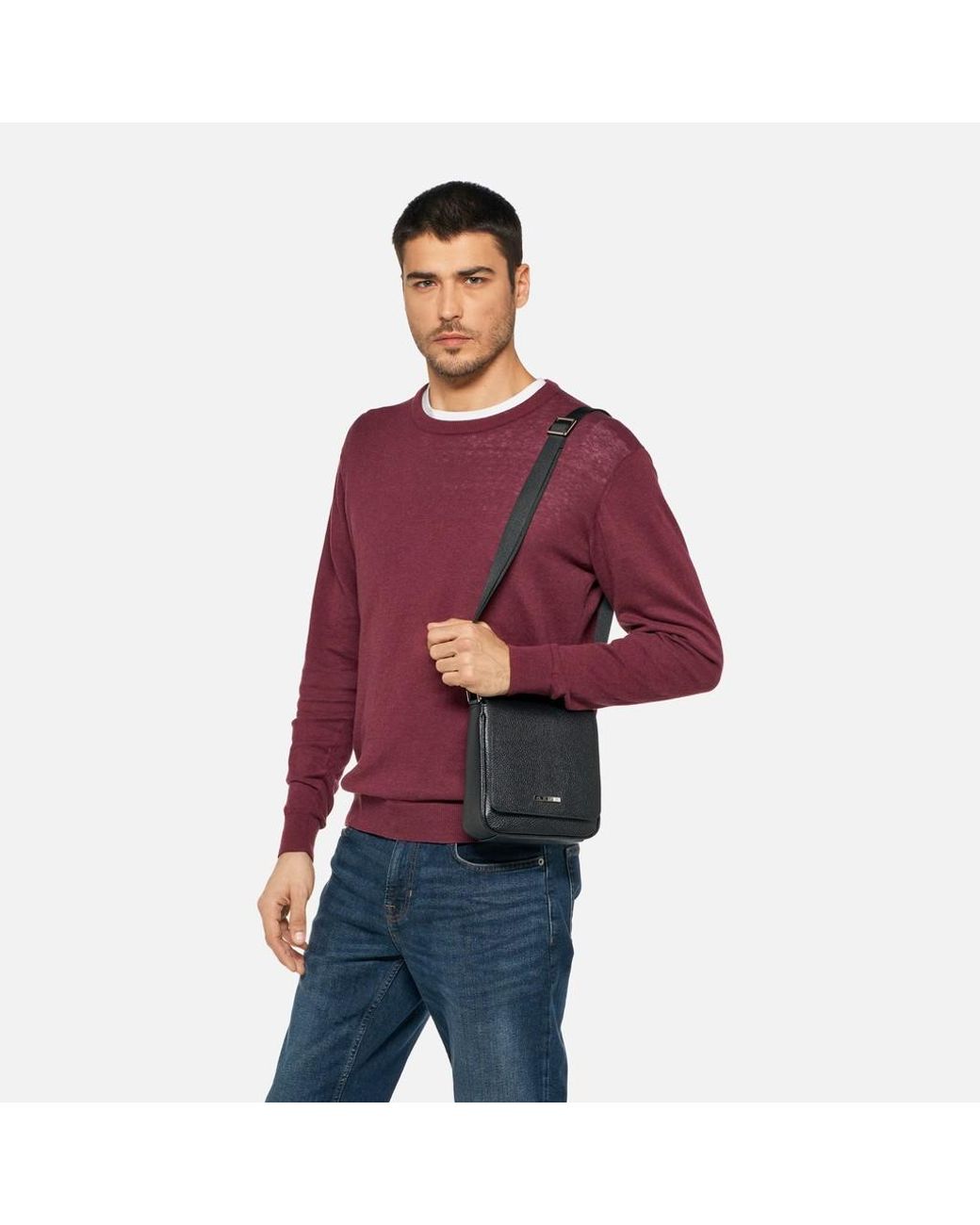 Geox Black Iunvex Bag for men