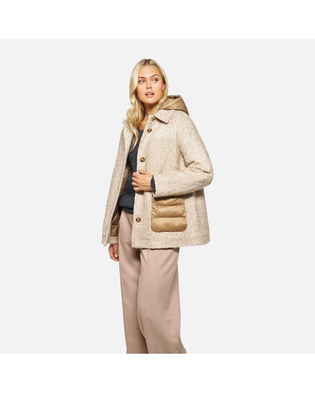Geox Natural Charlene Moonbeam/Nougat