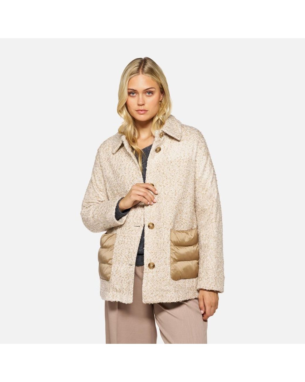 Geox Natural Charlene Moonbeam/Nougat