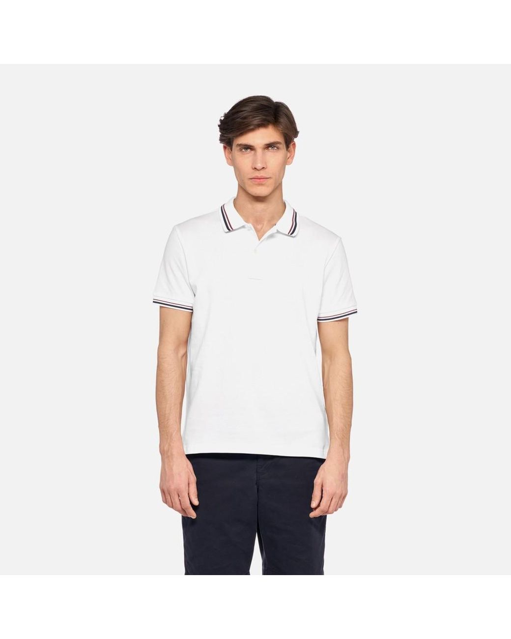 Geox White Polo for men