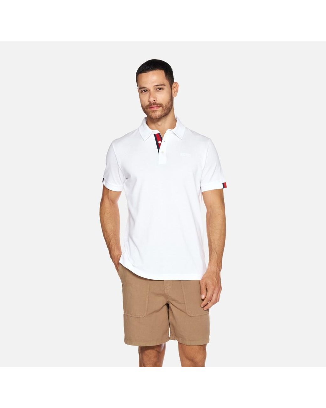 Geox White Polo for men