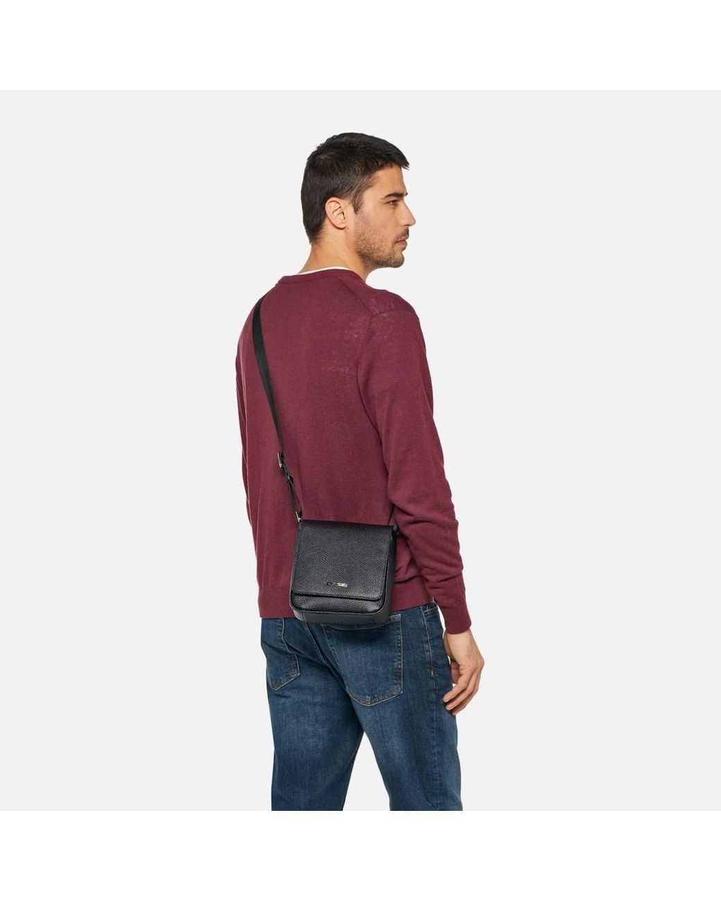 Geox Black Iunvex Bag for men