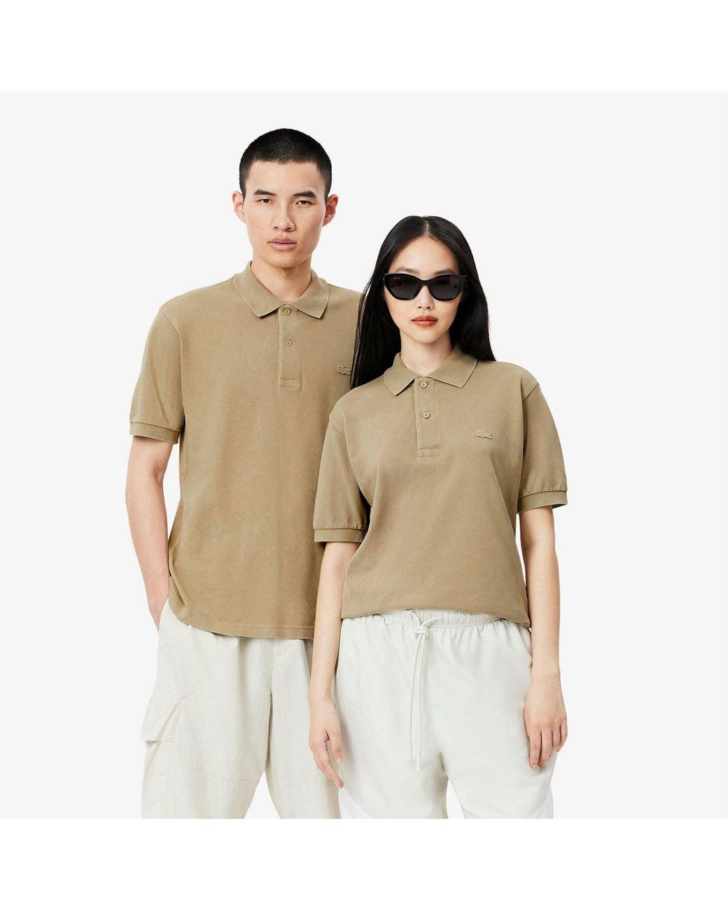Lacoste Natural Fit L.12.12 Washed Effect Polo Shirt for men