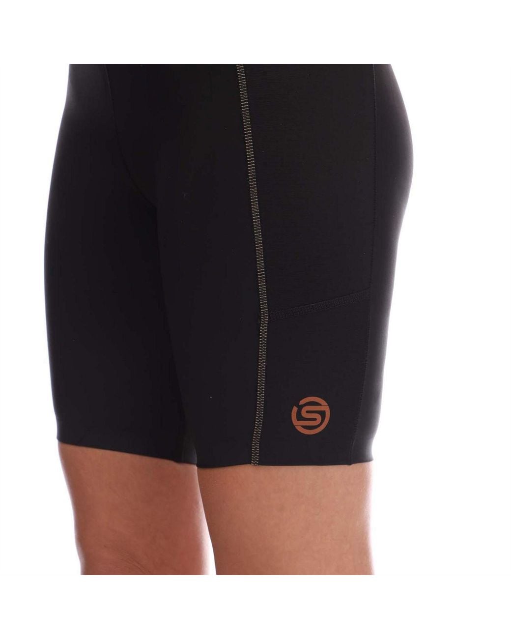 Skins Black 5 Half Tights