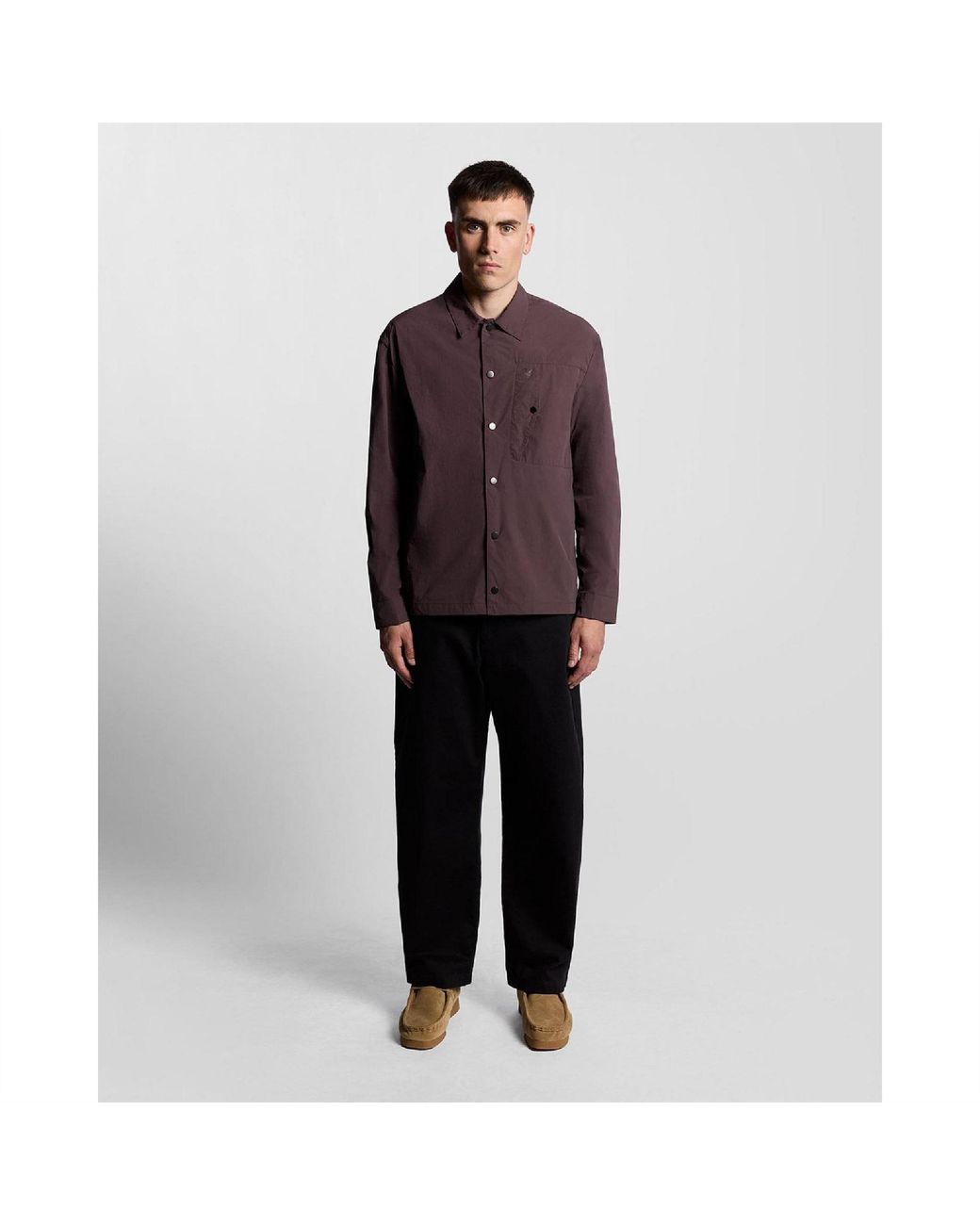Lyle & Scott Brown And Overshirt for men