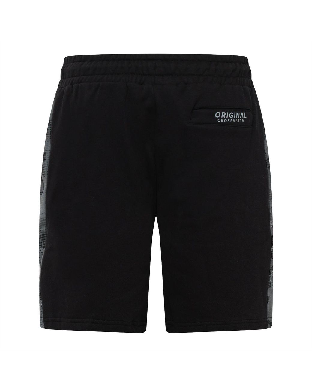 Crosshatch Black Branton Jog Shorts for men
