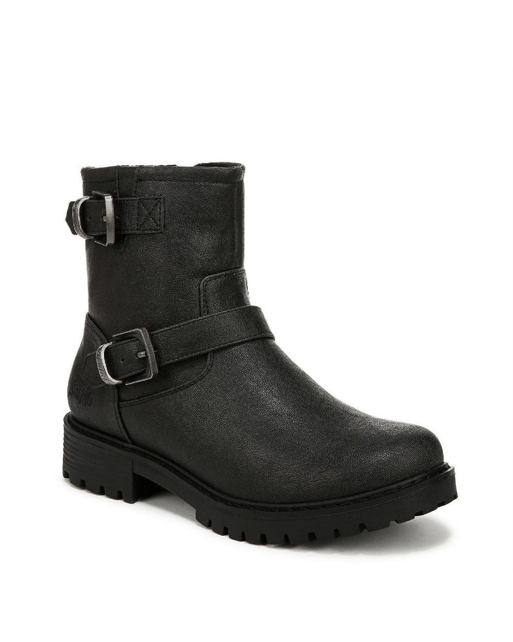 Blowfish Black Raven Biker Low Heel Side-Zip Boots 4 (37)
