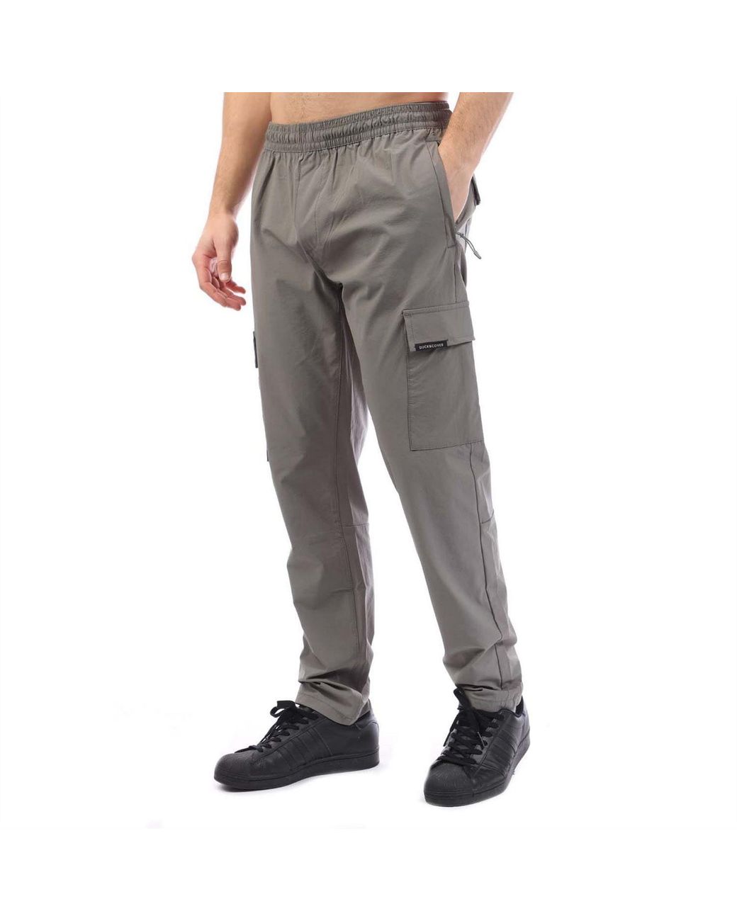 Duck and Cover Gray Chamata Pants for men