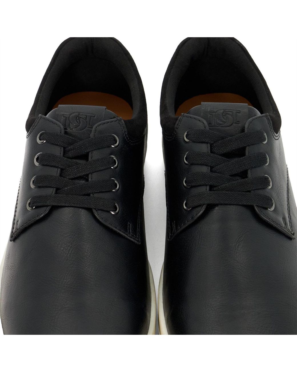 Dune Black Tamsen Lace Up Trainers for men