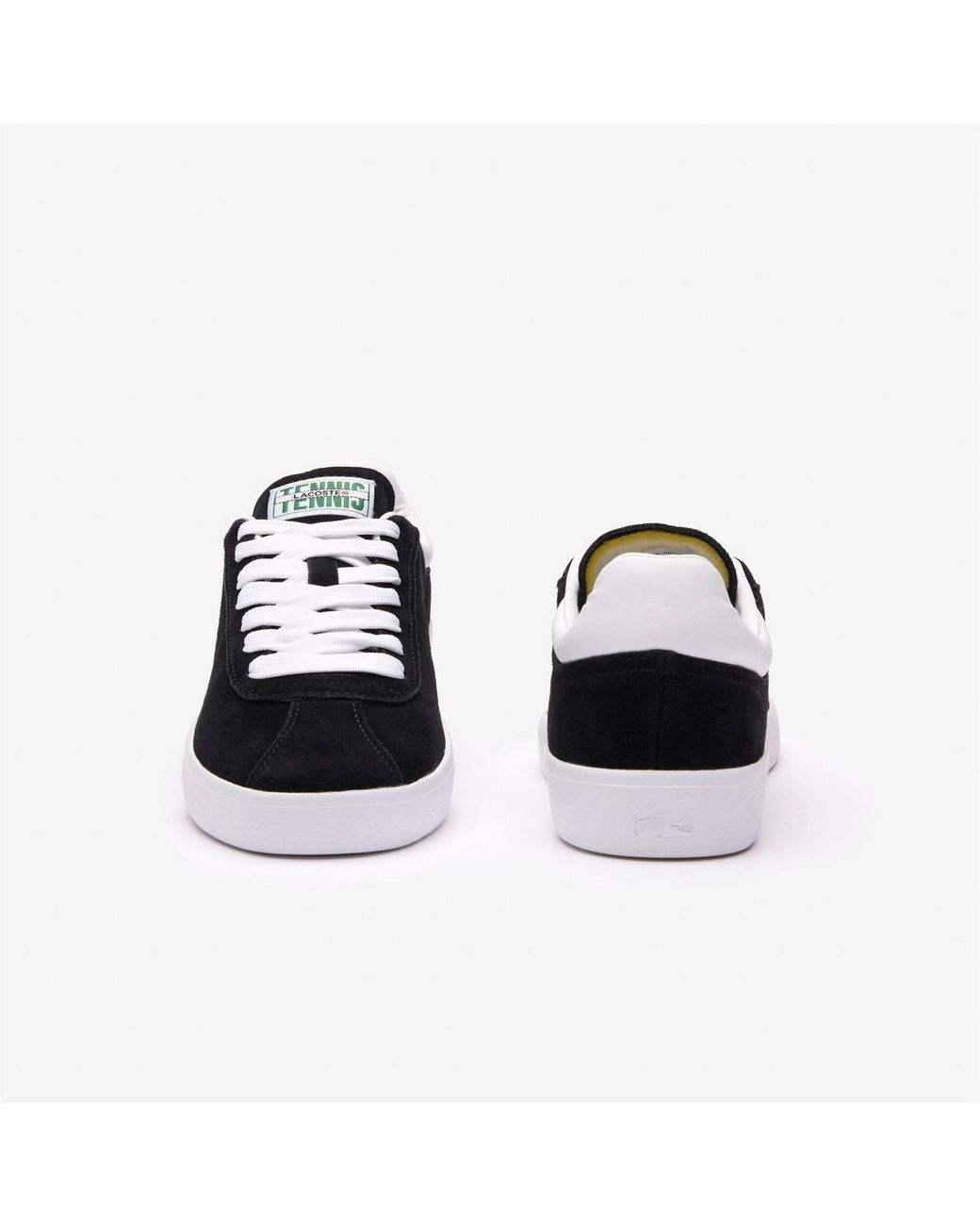 Lacoste Black Baseshot Suede Trainers