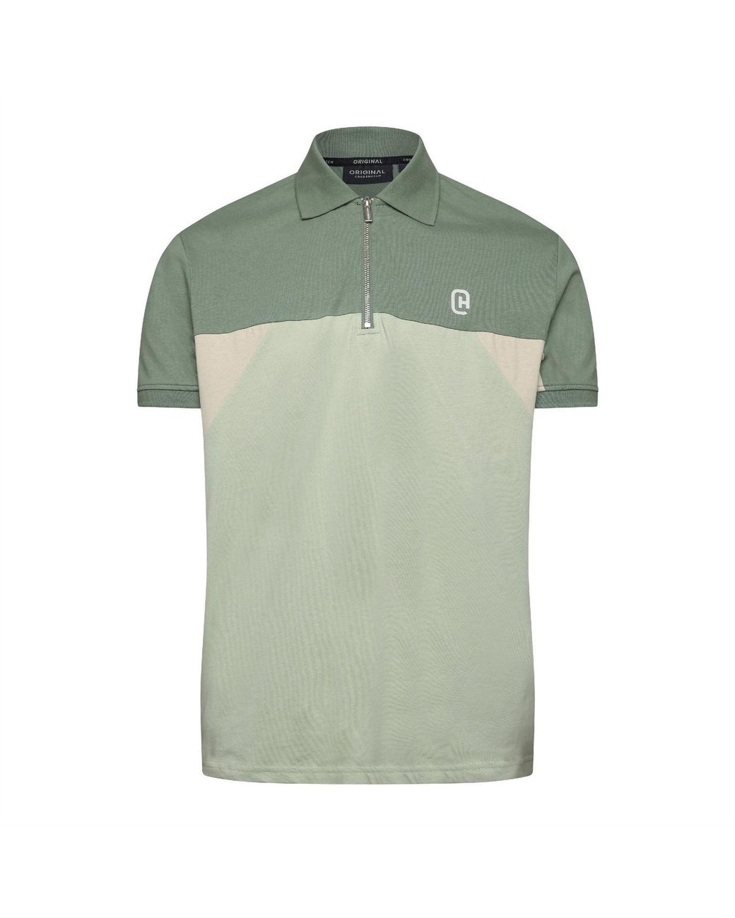 Crosshatch Natural Collared Neck Short Sleeve Regular Fit Polo Shirt for men