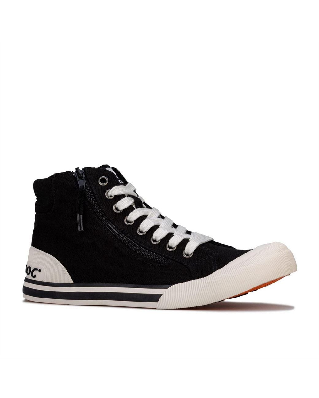 Rocket Dog Black Jazzin Hi Canvas Pumps
