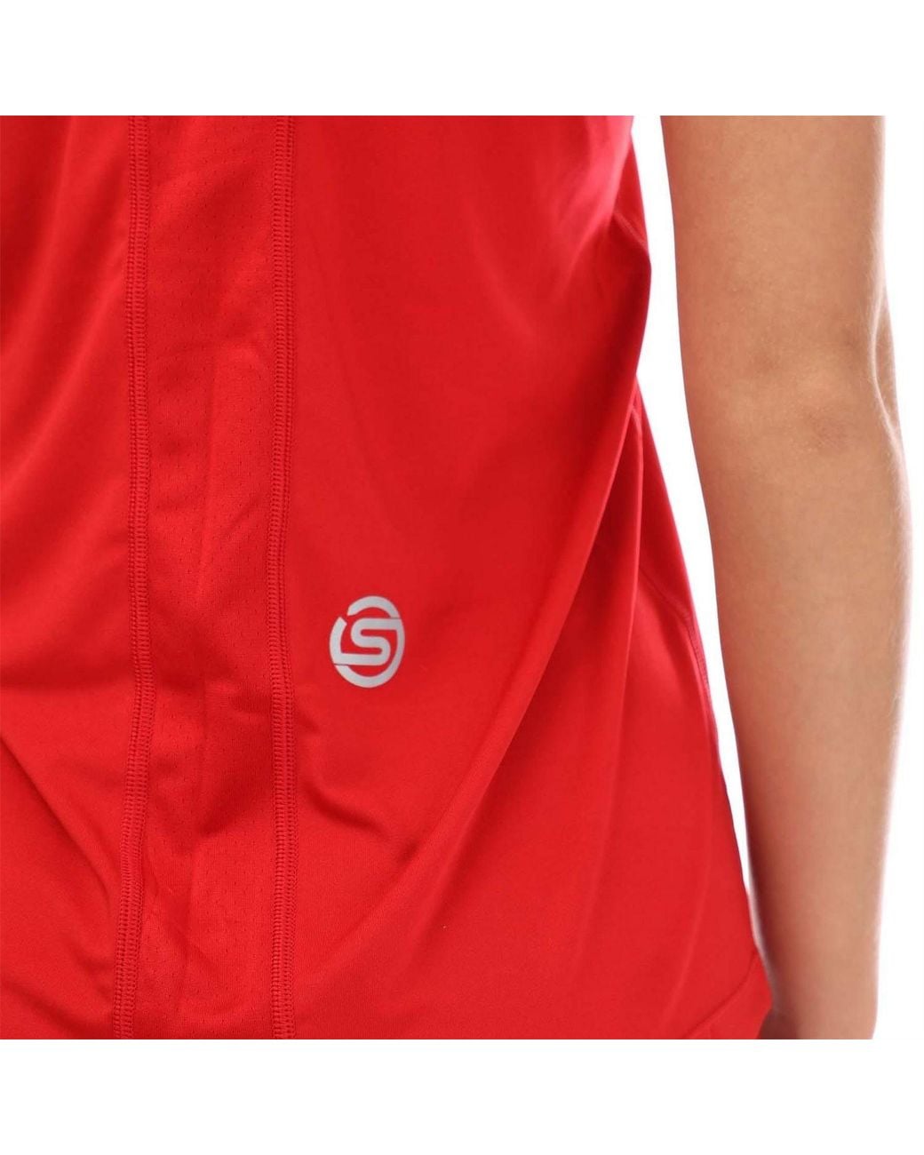 Skins Red 3 Bra Tank Top