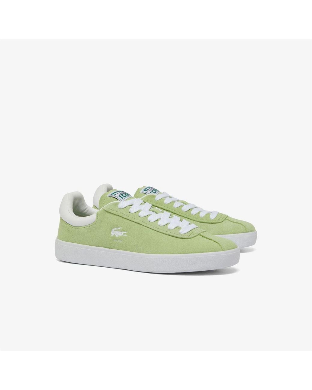 Lacoste Green Suede Trainers