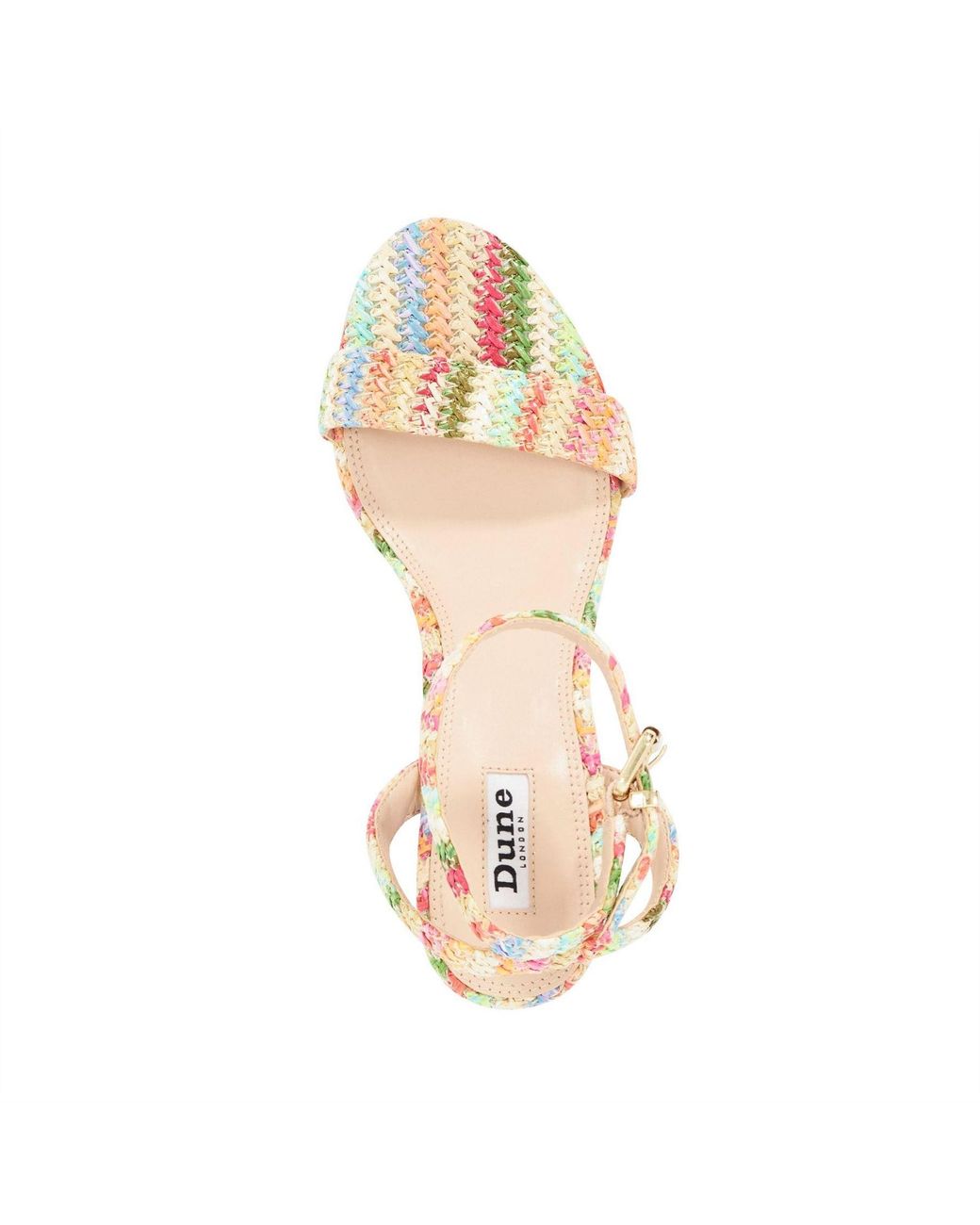 Dune Multicolor Lo Memee High Heel Block Sandals 5 (38)