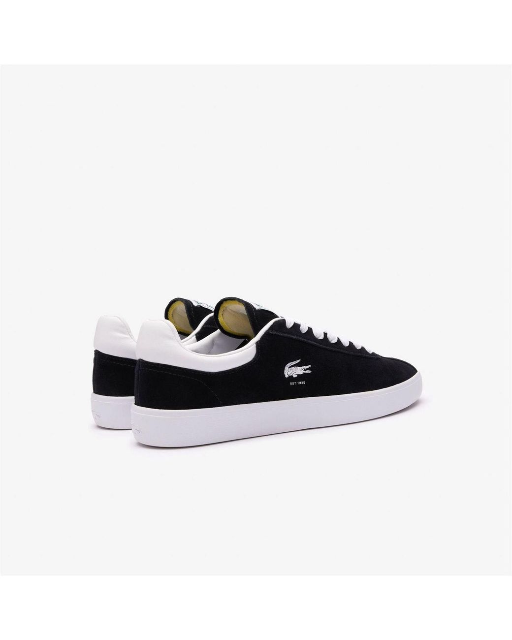 Lacoste Black Baseshot Suede Trainers