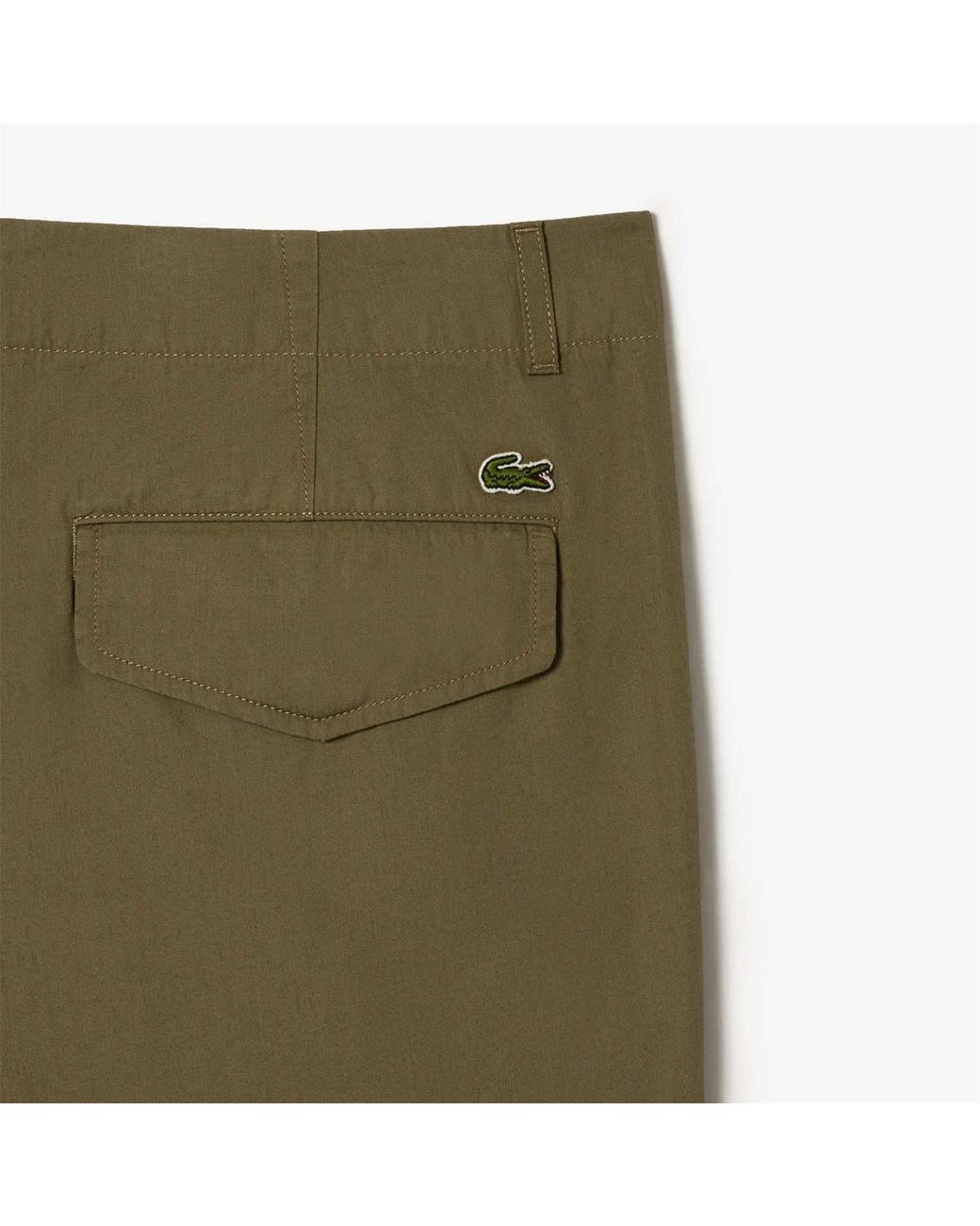 Lacoste Green Straight-fit Multi Pocket Cargo Pants for men