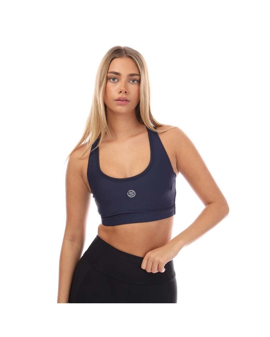 Skins Blue 3 Active Bra