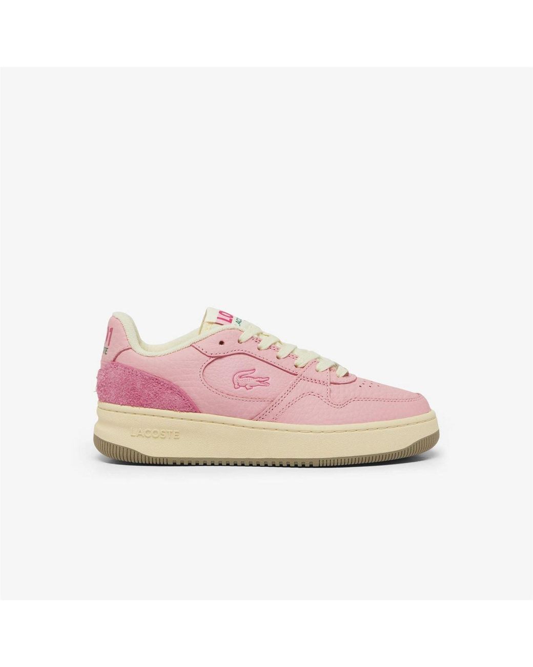 Lacoste Pink Set Leather Trainers