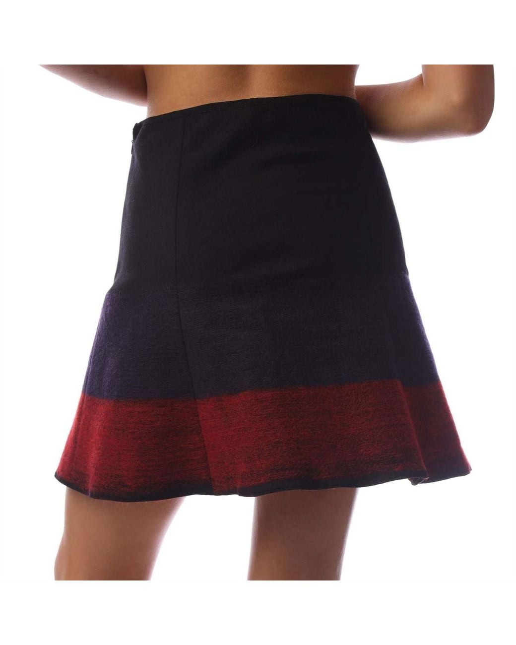 EA7 Black Dyed Flared Mini Skirt