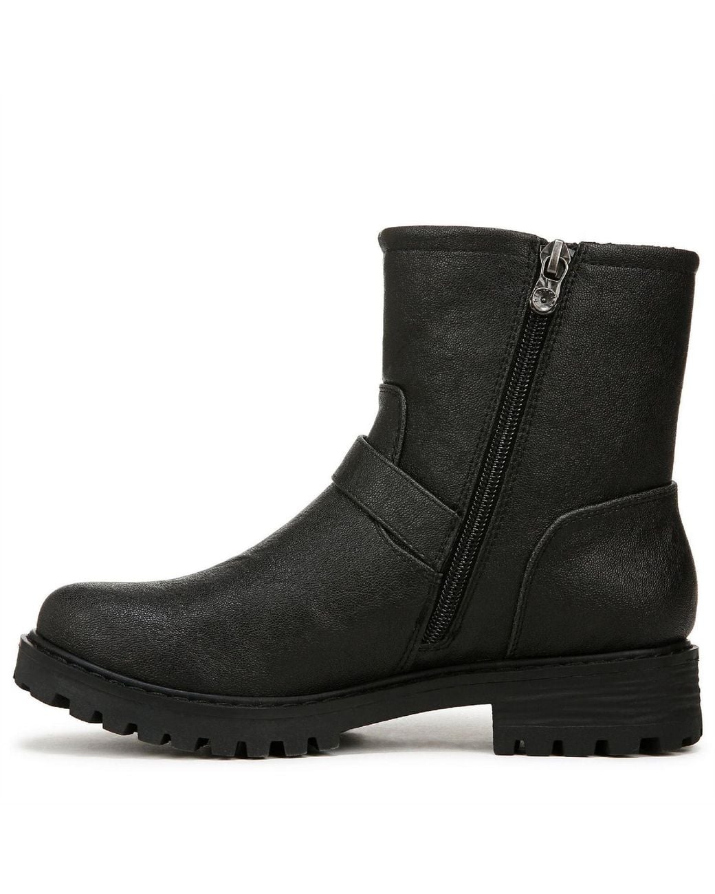 Blowfish Black Raven Biker Low Heel Side-Zip Boots 4 (37)