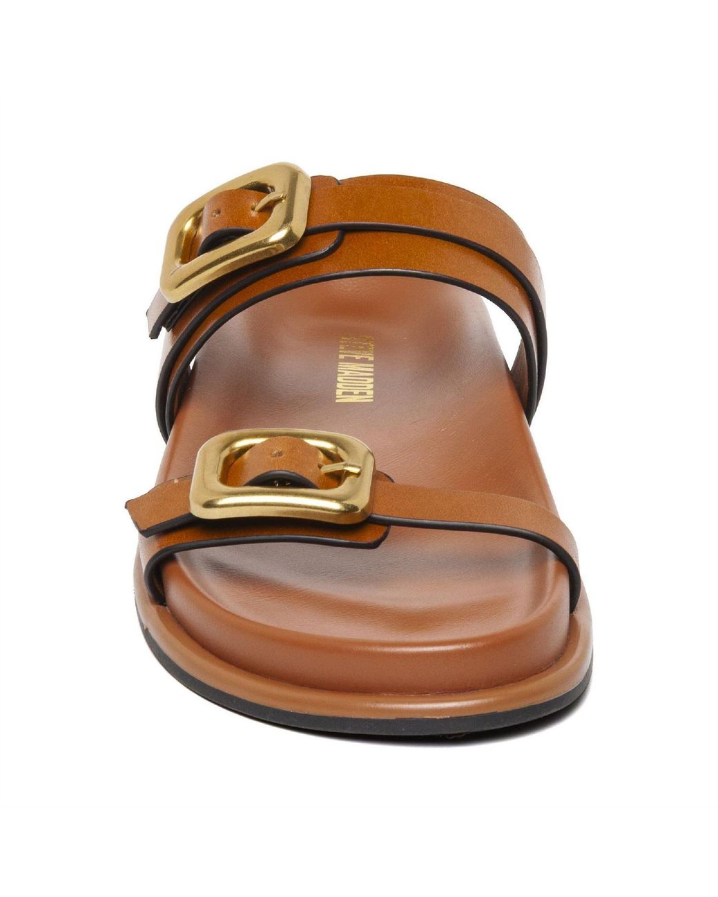 Steve Madden Brown Zaza Flat Sandals