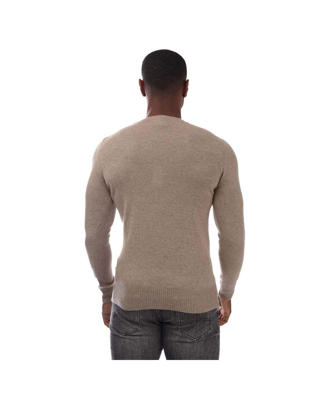 EA7 Brown Cashmere Jumper for men