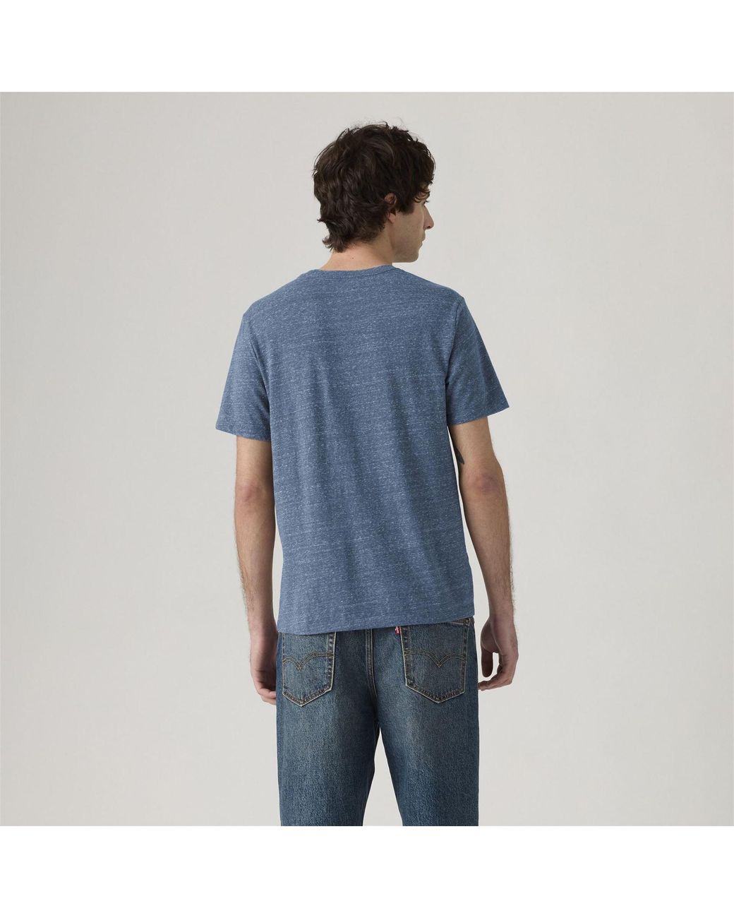 Levi's Blue Housemark Crew Neck Short Sleeve T-Shirt for men
