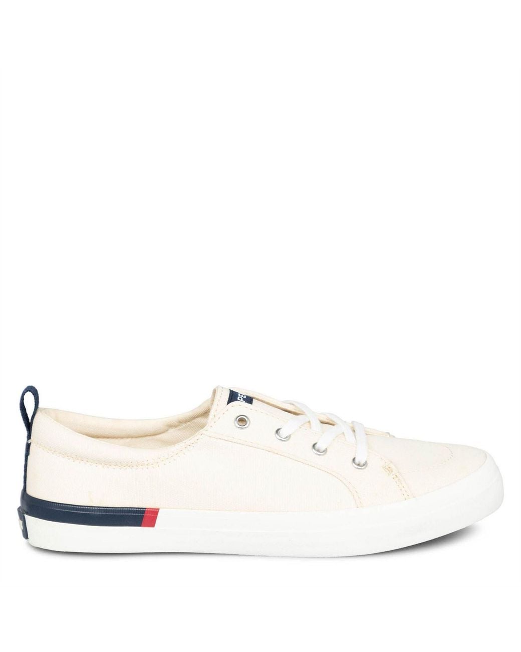 Sperry Top-Sider White Crest Vibe Lace-Up Flat Sneakers 2.5 (35.5)