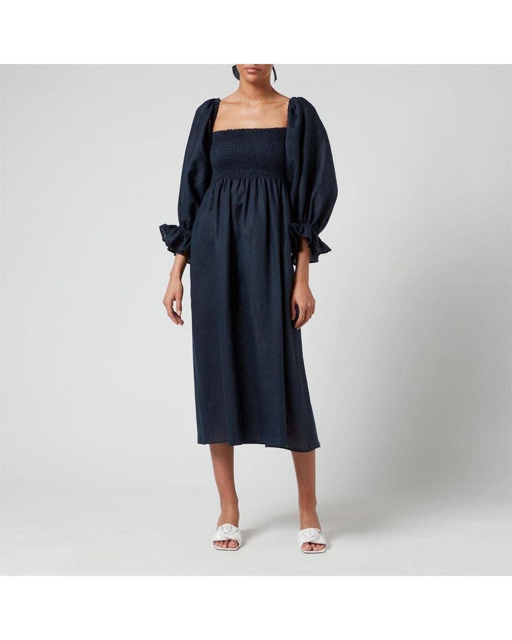 Sleeper Blue Linen Dress