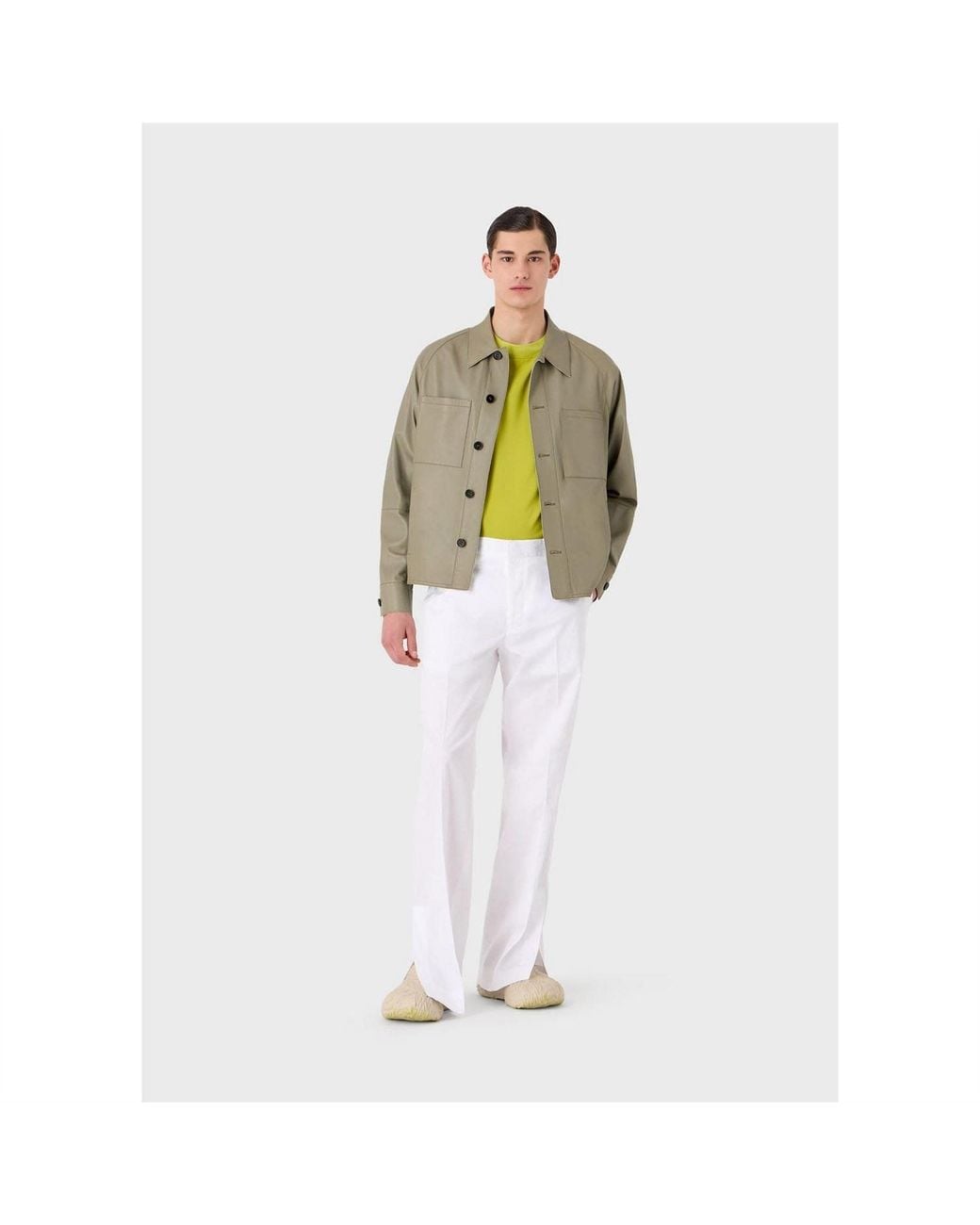 EA7 Yellow Logo T Shirt for men
