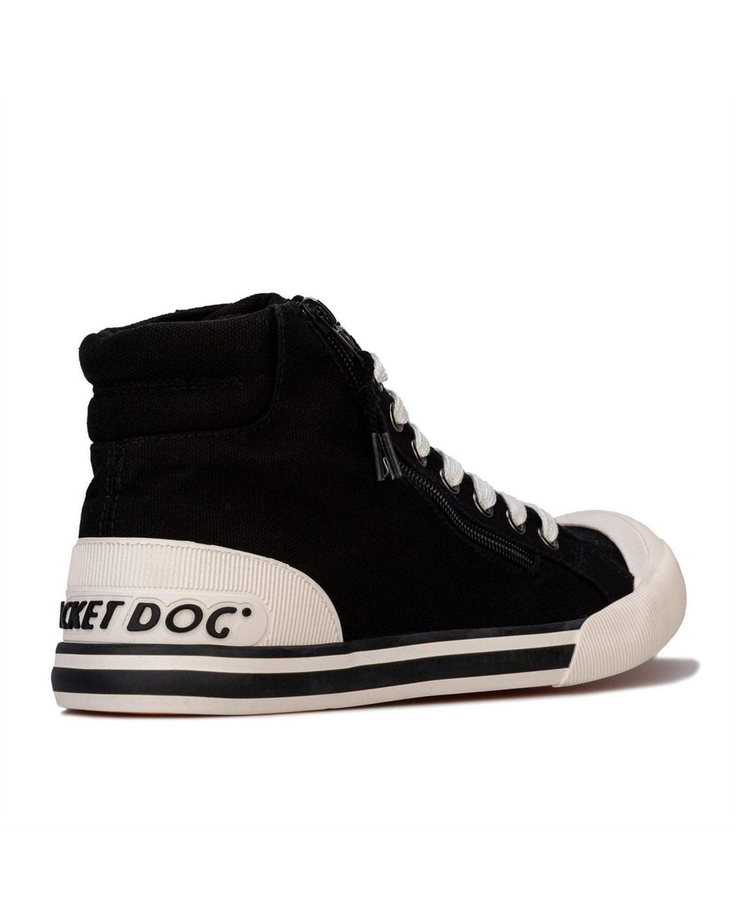 Rocket Dog Black Jazzin Hi Canvas Pumps