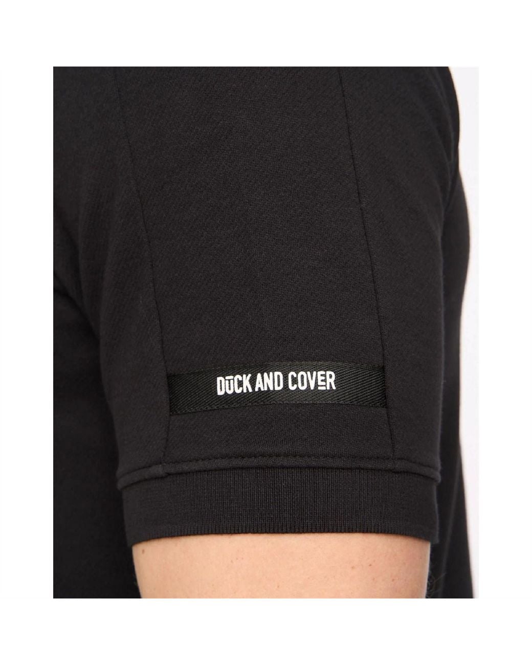 Duck and Cover Black Sherborn Polo S for men