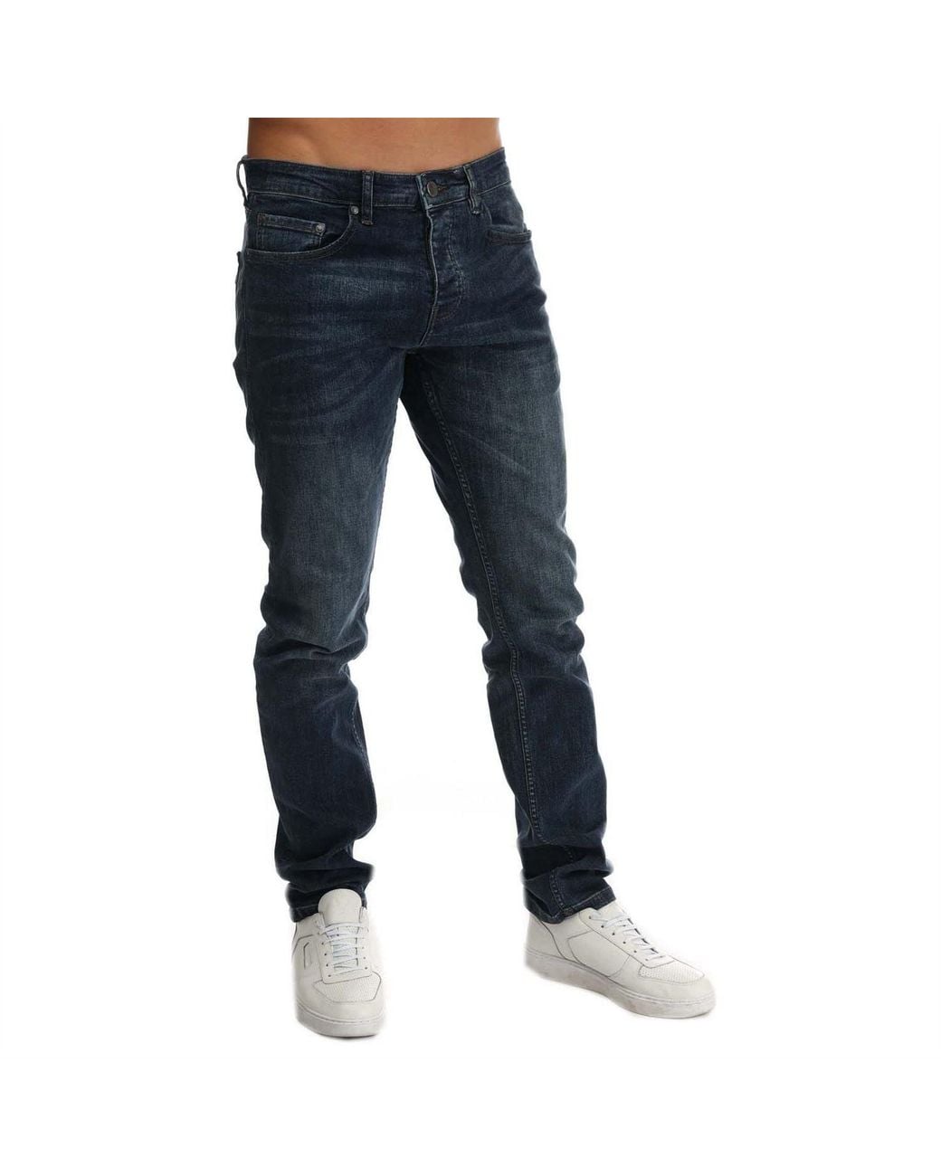 Weekend Offender Blue Tapered Fit Jeans for men