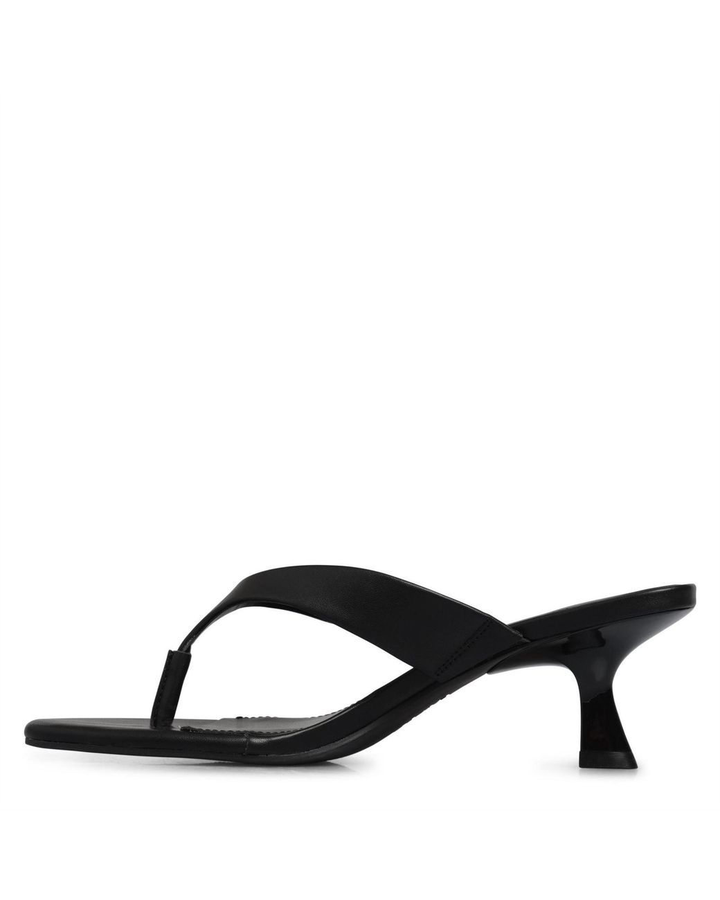 DKNY Black Mackey Heeled Toe Post Shoe 5 (38)