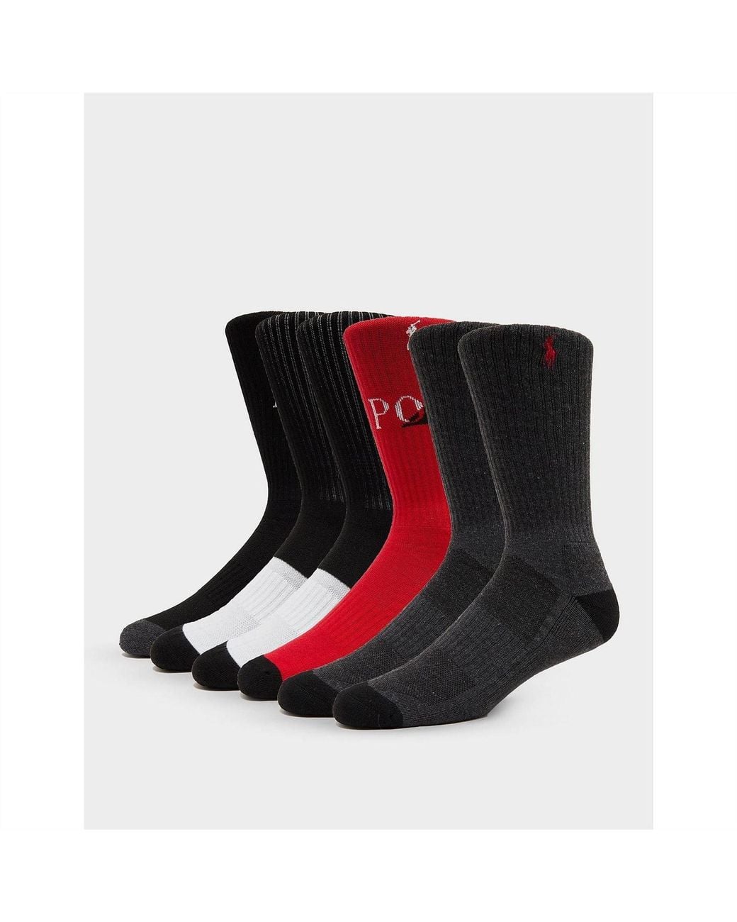 Ralph Lauren Black Sock 6 Pack for men