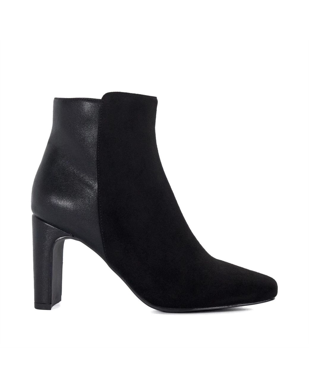 Dune Black Orietta Almond Toe Ankle Boots