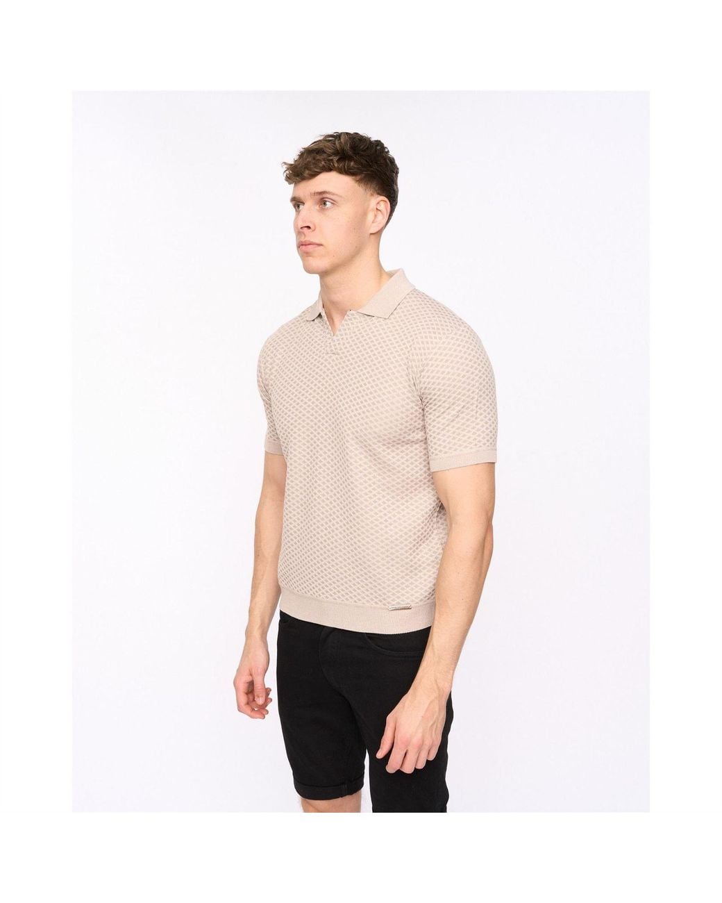 Duck and Cover Gray Morwin Polo Shr for men