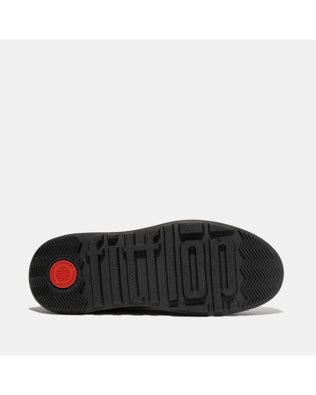 Fitflop Black F-Mode Waterproof Leather Flatform Chelsea Boots